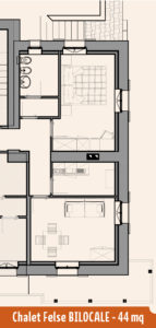 Appartamento Chalet Felse 44mq
